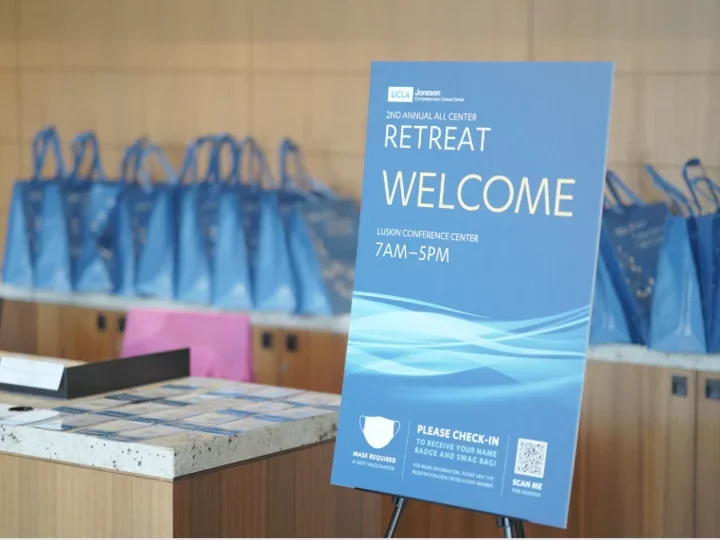 All member retreat welcome sign 